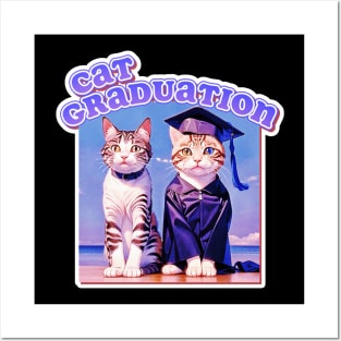 Cat Graduation Posters and Art